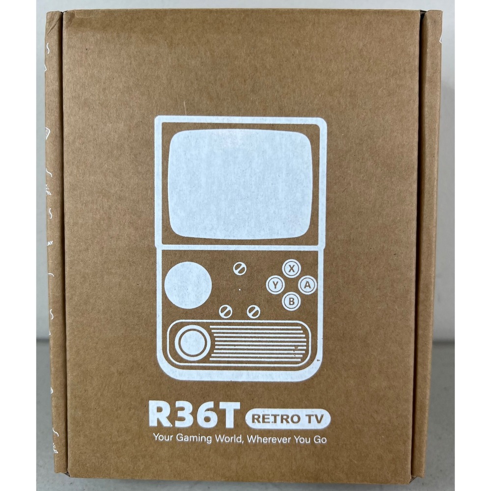 NEW R36T Retro TV Handheld Game Console System 64GB BLACK with Case USB Cable‎